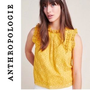 Maeve Tilly Eyelet Top - Anthropologie